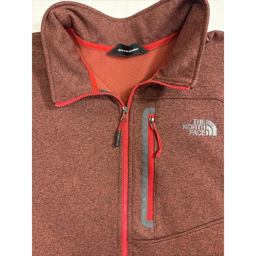 The‎ North Face Apex 1/2 Zip MAROON PULLOVER Soft Shell Outdoor MENS XL